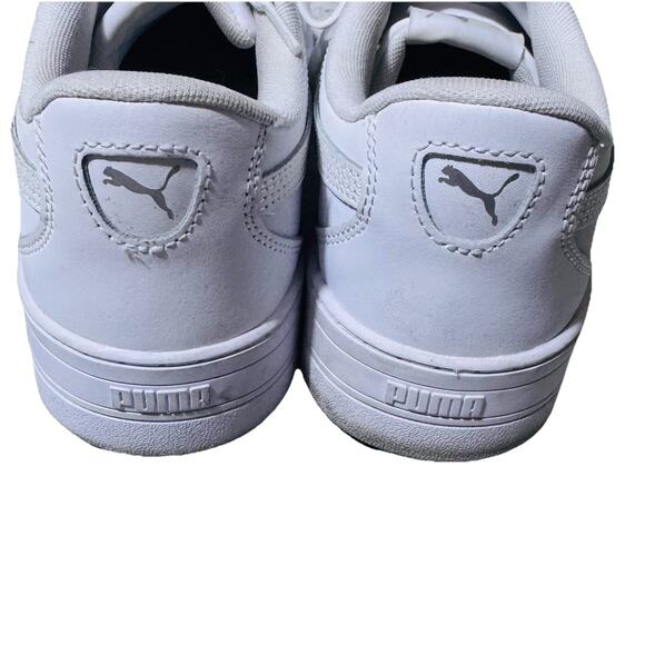 PUMA SKYE SNEAKERS WOMENS 7.5 WHITE LEATHER WITH SOFTFOAM PLATFORM - Picture 3 of 7